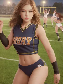 thicc ai soccer babe