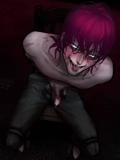 hisoka looking scary sexy