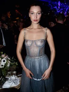 bella hadid boobs naked under sheer top