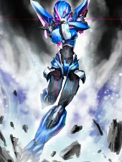 fighting pose arcee