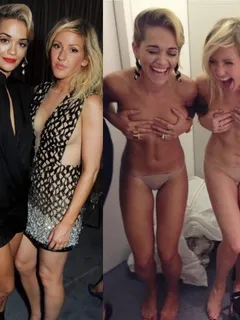 rita ora and ellie goulding hand bra and knickers