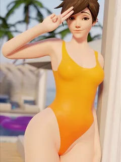 tracer one piece swimsuit(nexoh3d)