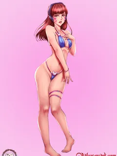 d-va bikini pinup by limn