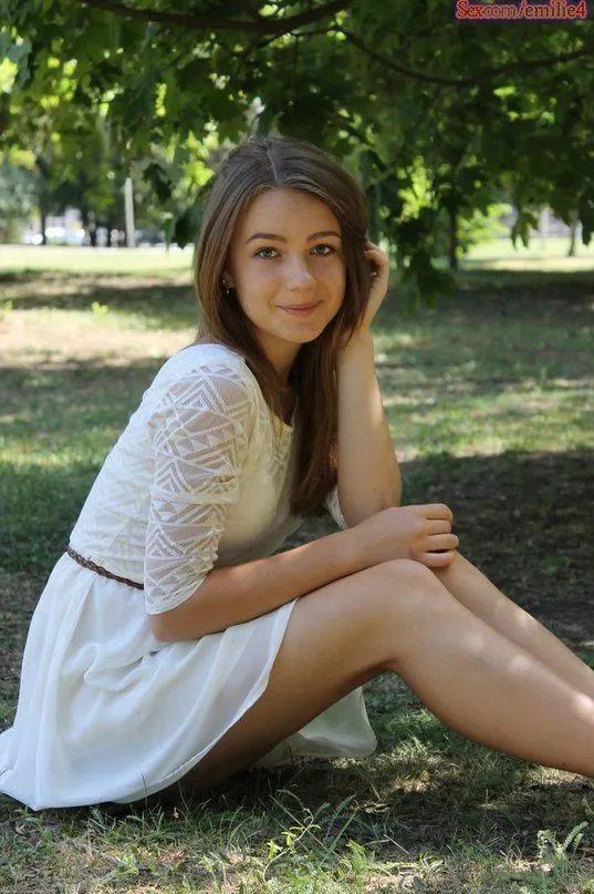 white dress and cute smile