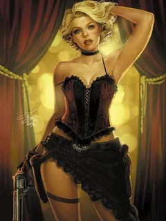 western saloon woman.