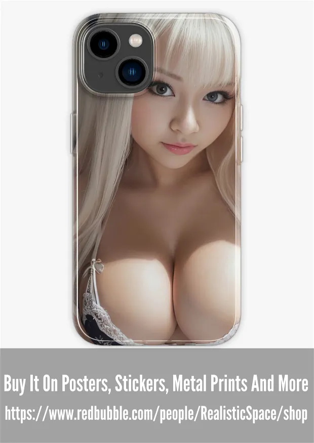 blonde woman with big boobs iphone case