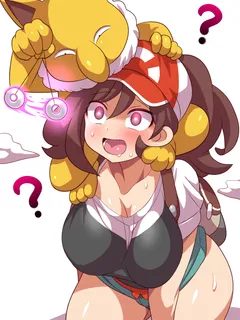 ayumi and hypno (pokemon (game) and etc) drawn by konno tohiro