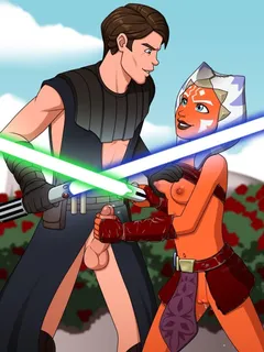 ahsoka and anakin treat each other during training