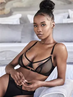 princia gonoporo in see-through bra and panties