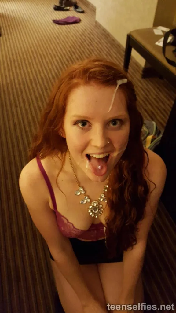 amateur redhead facial