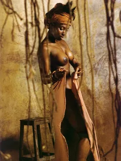 beautiful african woman