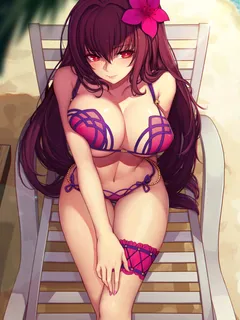 sexy and hot bikini scathach fate/grand order