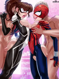 foursome superhero sex - marvel comics porn