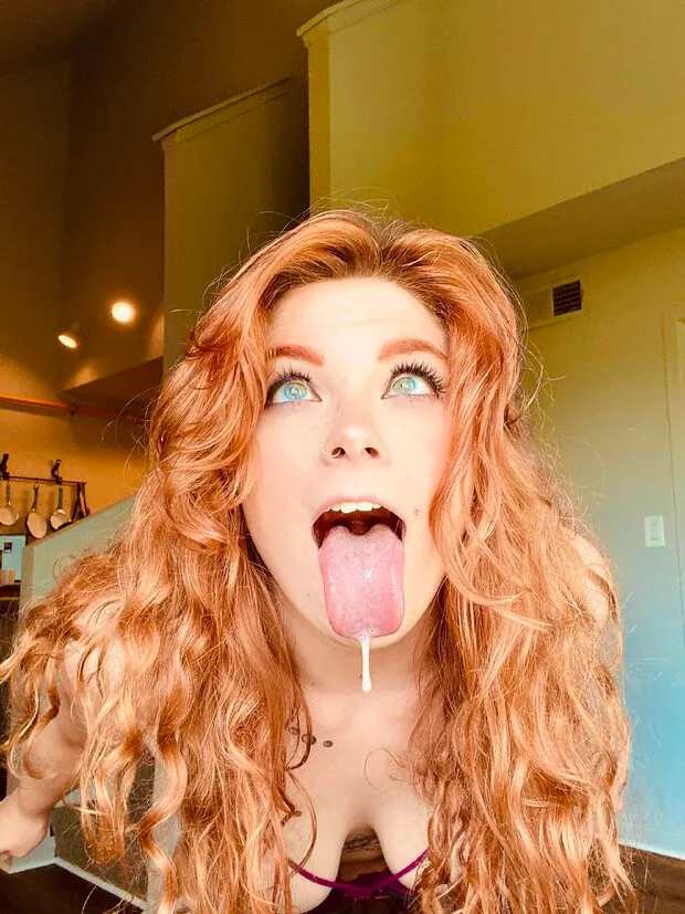 redhead ahegao