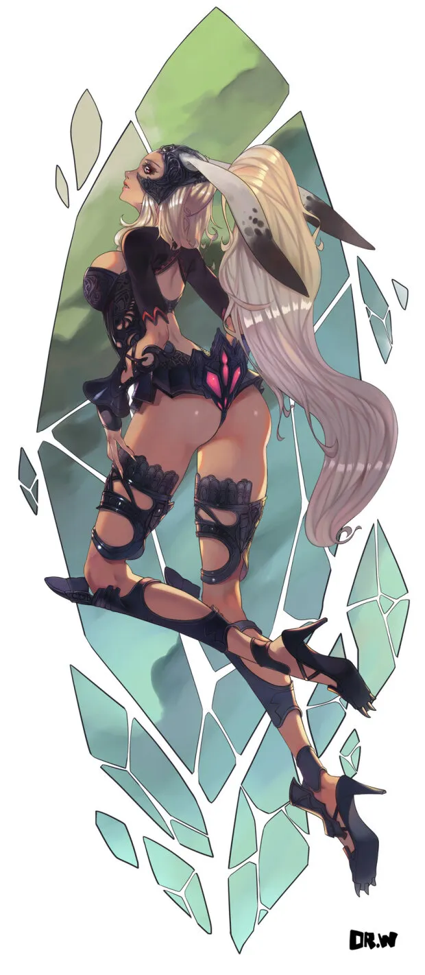 fran (final fantasy and final fantasy xii) drawn by dr.wolf