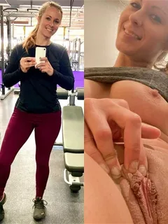 on off fitness babe selfie