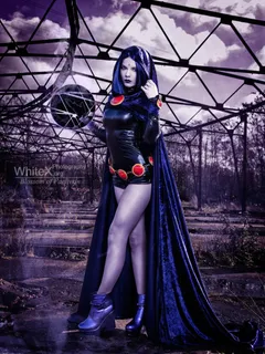 daughter of trigon raven teen titans by @sexynerdgirls