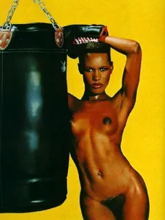 famous singer and actress grace jones totally nude in the gym