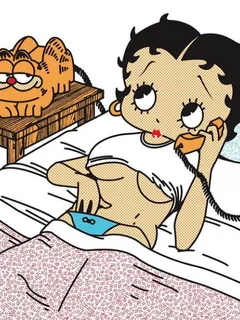 betty boop having phone sex and touching herself