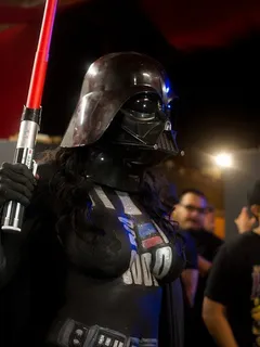 darth vader body paint cosplay