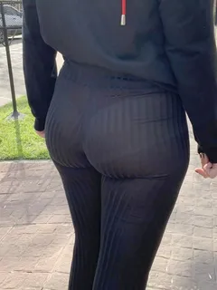 pawg in see through leggings