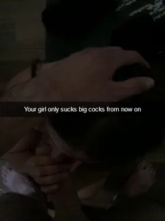 your gf only sucks big cocks from now on