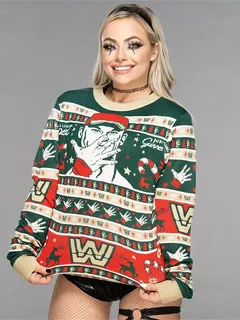 029 liv morgan in sexy red/green x-mas sweater #7!