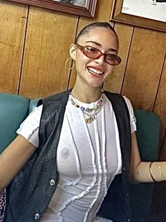 luna blaise see thru shirt