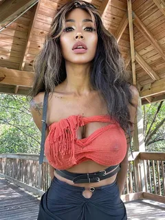 beautiful ebony queen see-through top