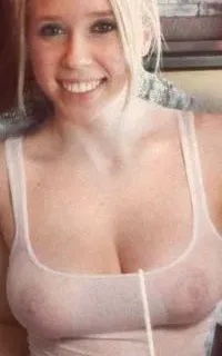 busty blonde slut wet shirt no bra in restaurant