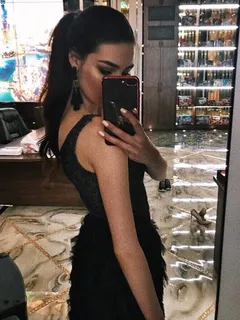 bogdana kadritskaya in a black dress