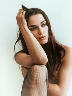 keira in fishnets