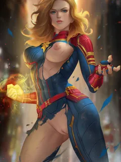 captain marvel's really hot....