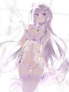 emilia babydoll (re：ゼロから始める異世界生活)