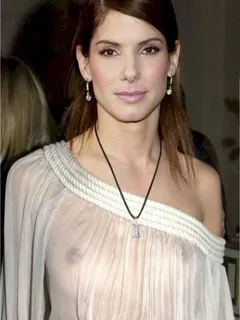 sandra bullock shows her tits in hot dress