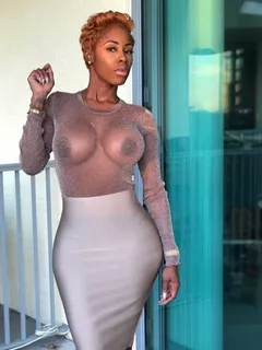 short hair big tit ebony