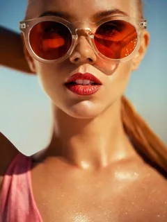 dasha snezhnaya in sunglasses by ana dias