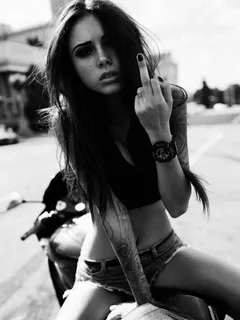 awesome expressive babe who his so fucking cute with her attitude, short cutoffs