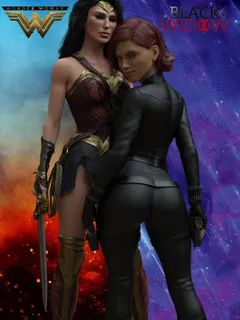 wonder woman ft. black widow(gkdanuka)