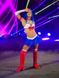 sasha banks in her sailor moon outfit