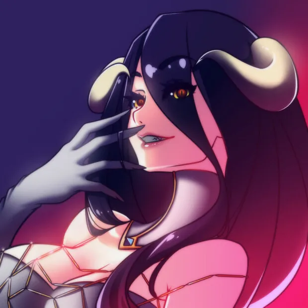 albedo (overlord (maruyama)) drawn by loen-lapae