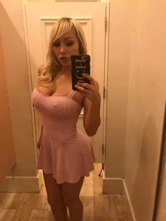 beautiful boobs in a sexy dress