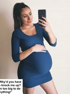 pregnant caption