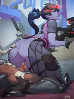 widowmaker and genji – overwatch