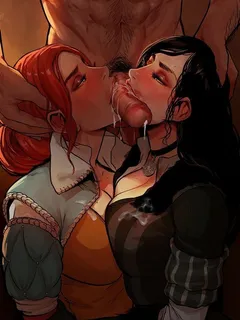 triss & yen share a cock (artist unknown)