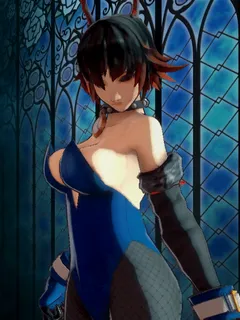 bloodstained: ritual of the night animated animated gif bunnysuit lili (bloodstained)
