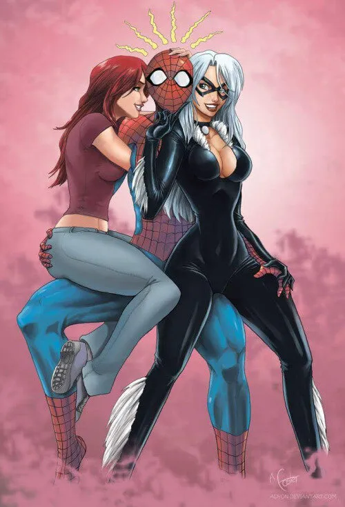 spiderman maryjane and blackcat