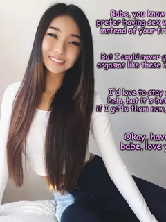 loving, caring and understanding asian gf does whats best for me, my friends