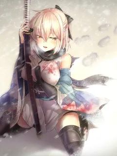 okita souji crying (fate series)