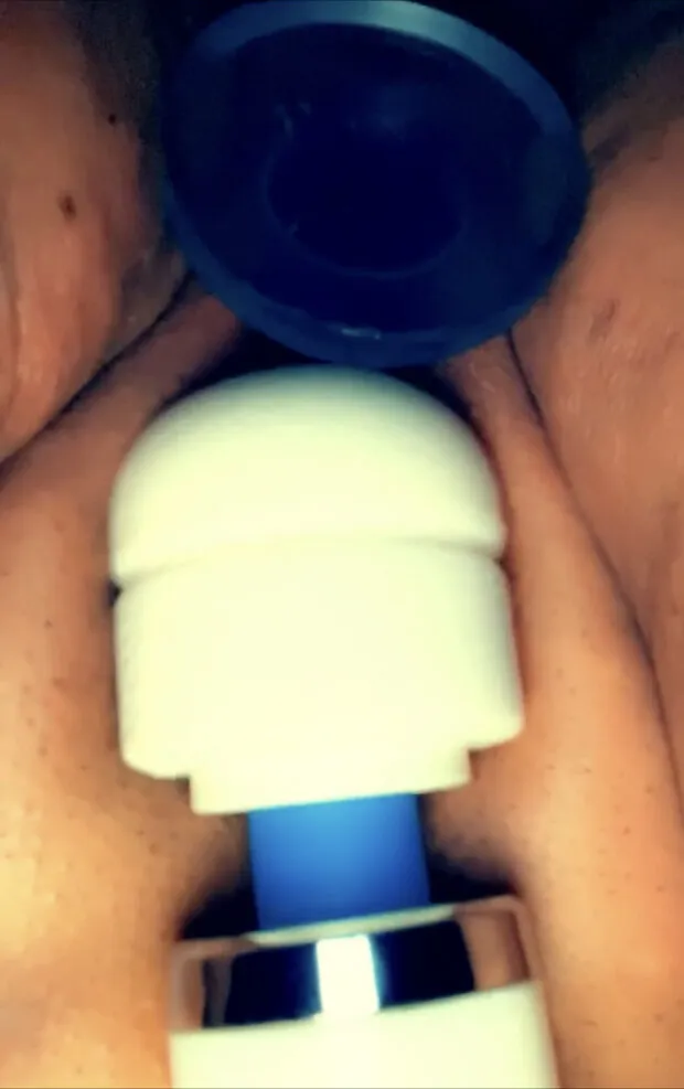 a extra large plug in my pussy and the magic wand is all i need when i’m alone